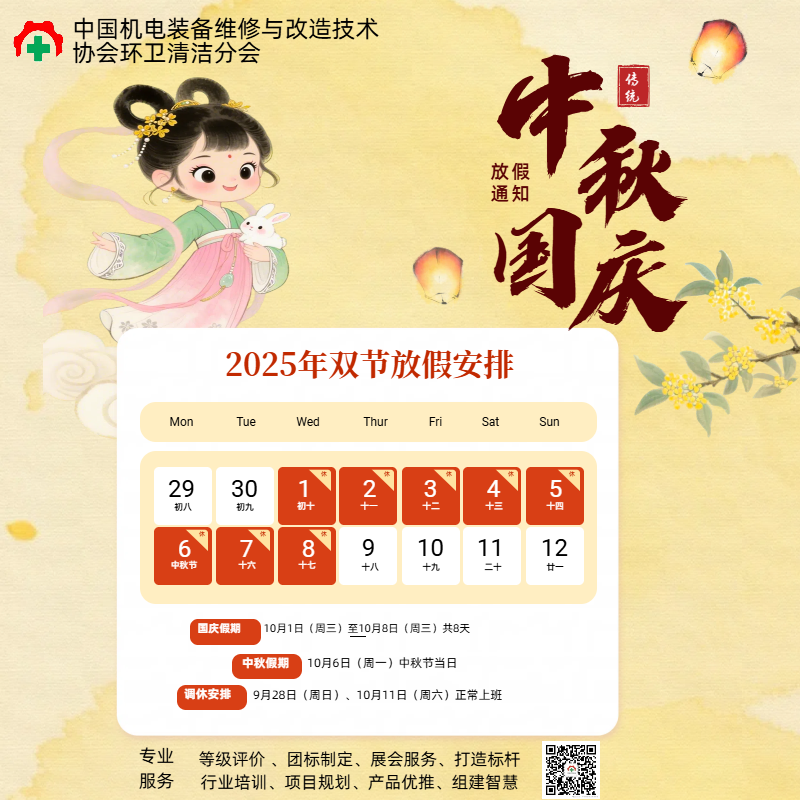 关于中机维协环卫清洁分会2025年